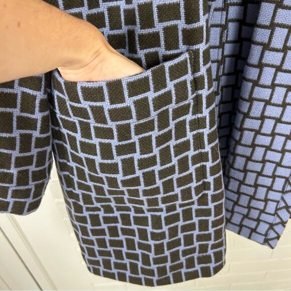 Worth Reversible 100% Wool Plaid Coat Size S - Picture 5 of 9